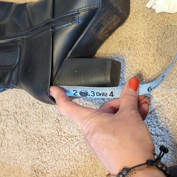 Torrid tall black boots size 10 wide - Picture 10 of 13